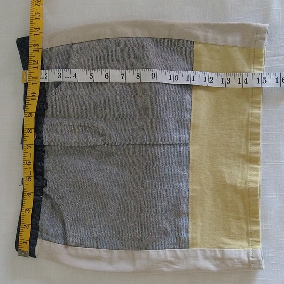 Joe's  denim colorblock Jacqui mini skirt  size 25 - Picture 10 of 12